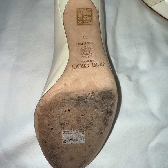 Jimmy Choo high heels! Cream with a gold buckle! - Picture 5 of 15